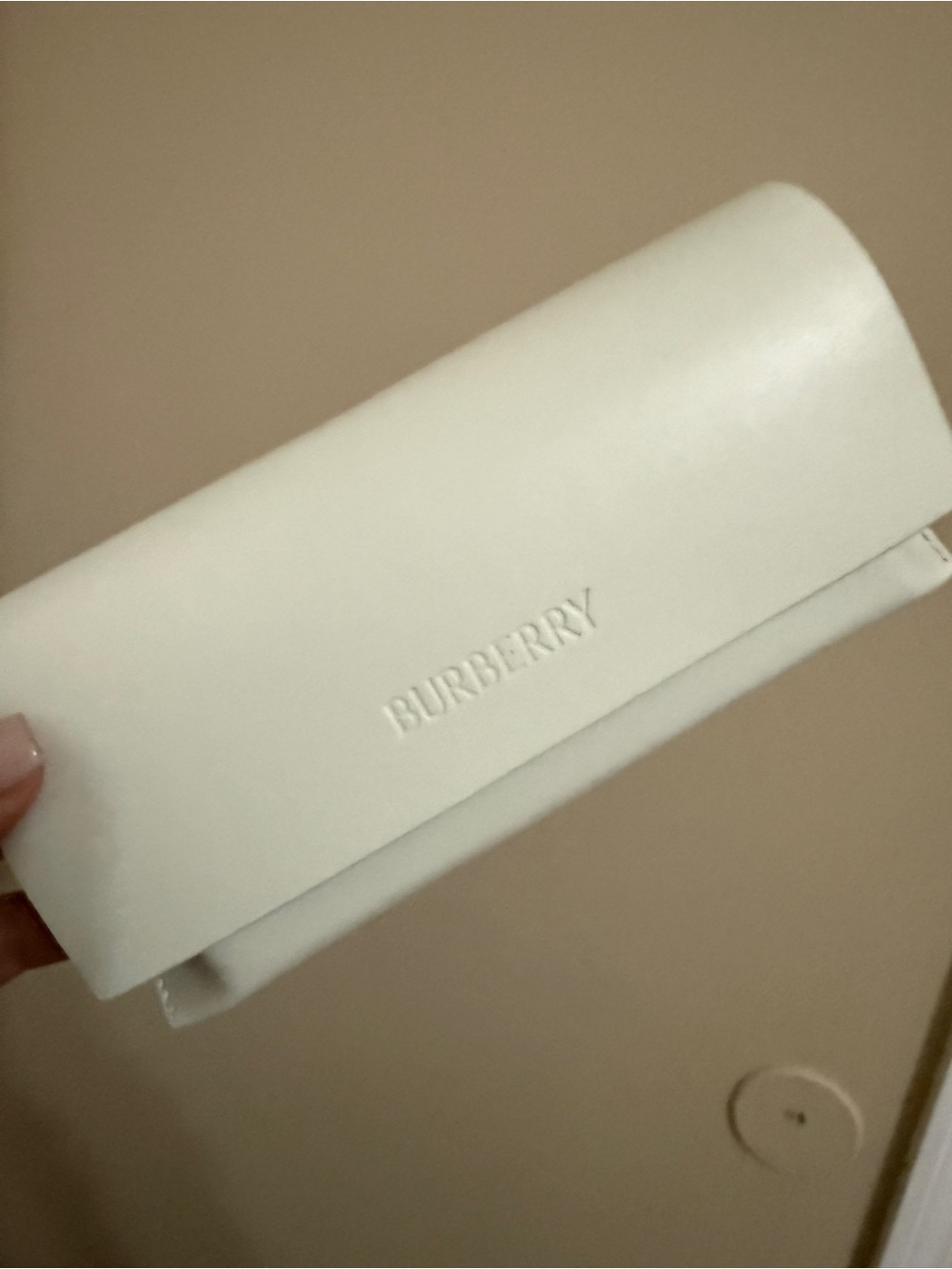 Burberry glasses case - new - white
